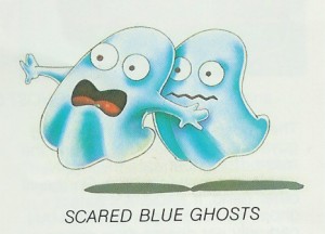 Scared Blue Ghosts
